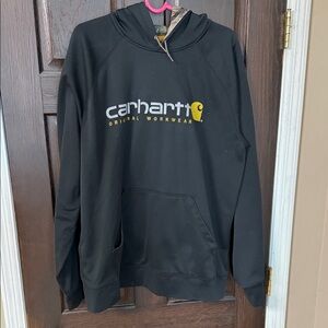Carhartt Black and Gold Logo Hoodie
